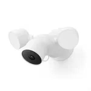 Nest Cam with Floodlight - Wired Outdoor Smart Home Security Camera