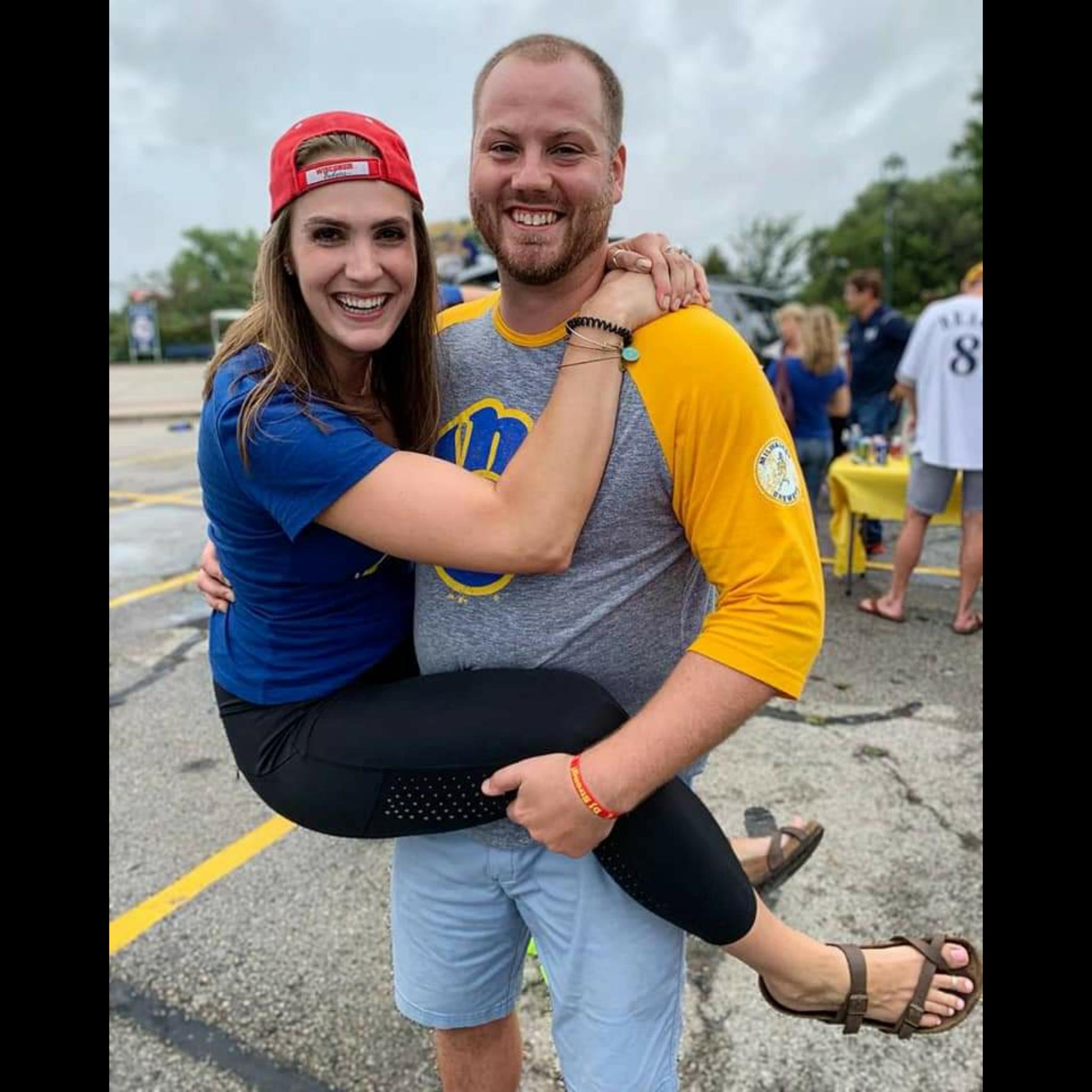 Company tailgate at Miller Park