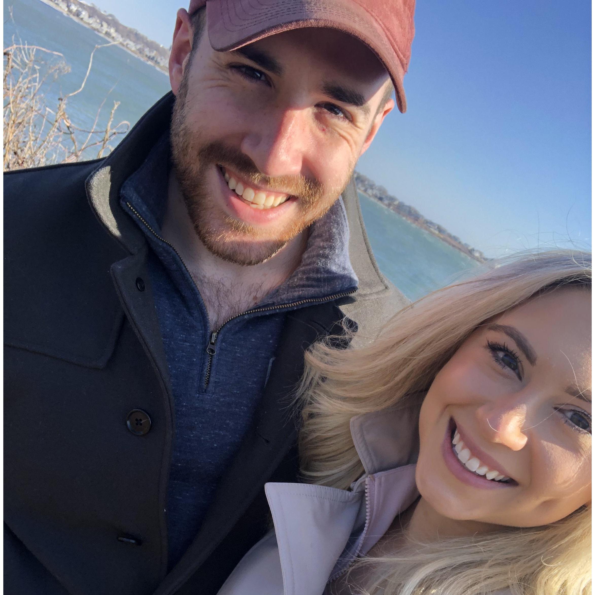 Amber's birthday trip to Newport, RI in January 2021