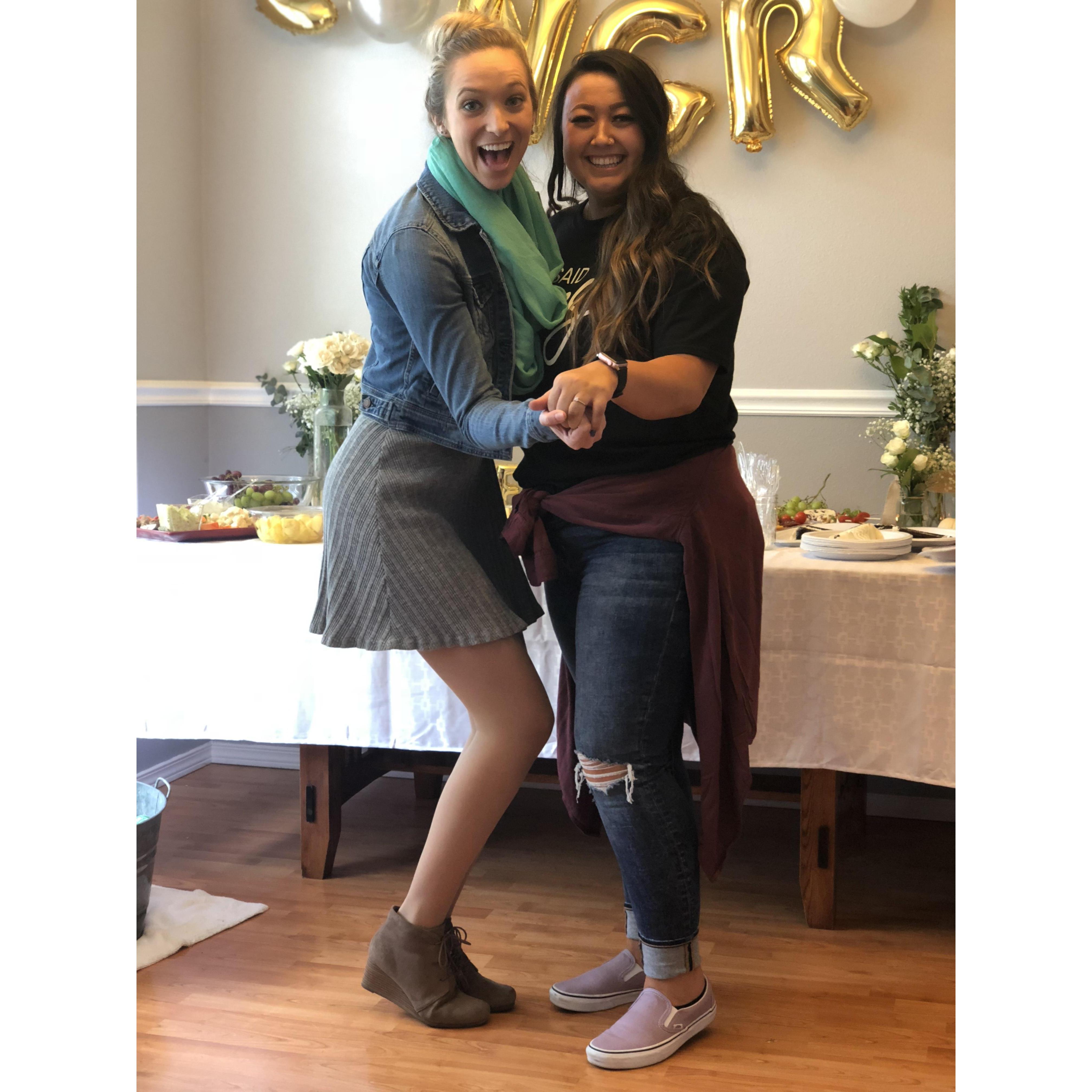 Hannah is one of the bridesmaids in the wedding!