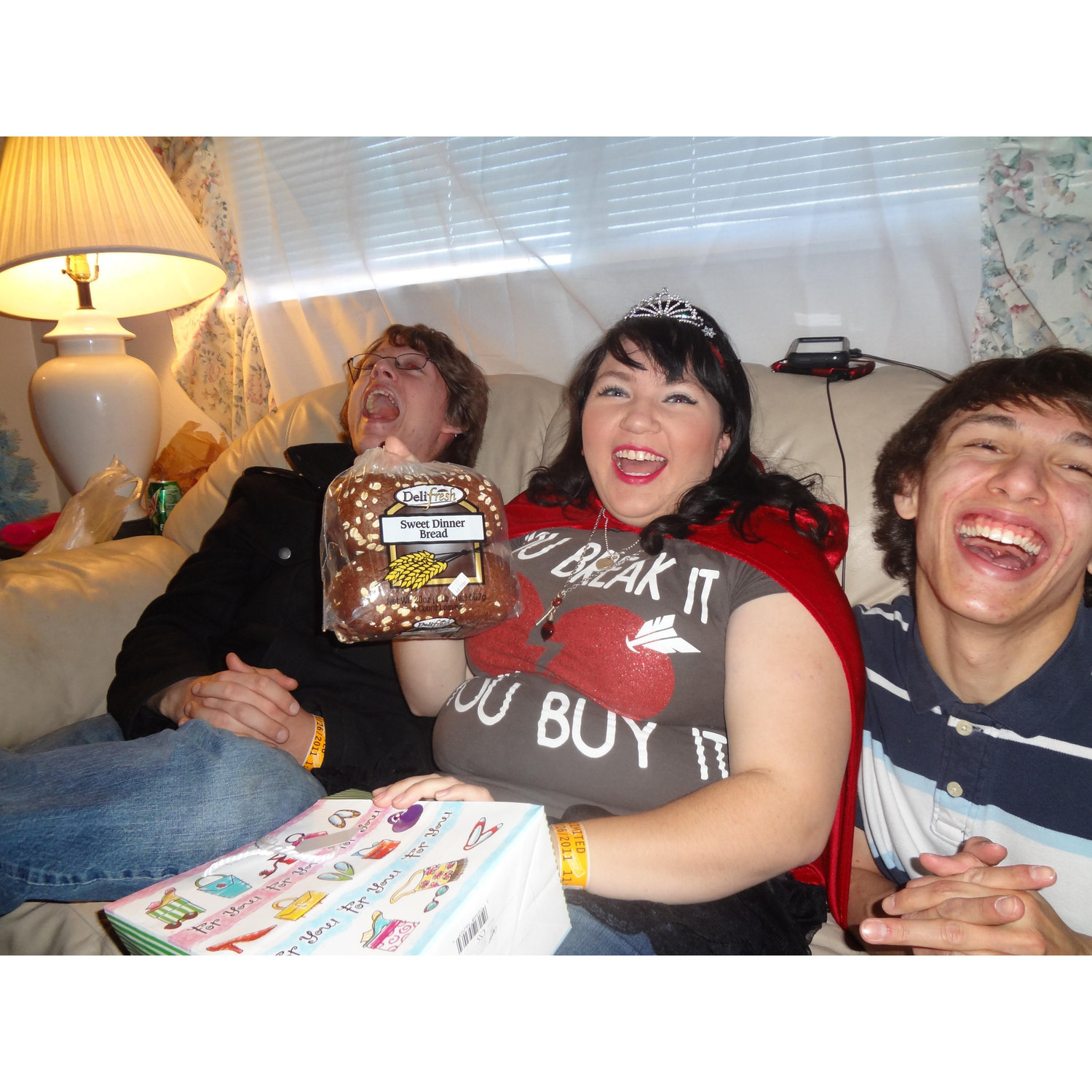 Our first gathering with friends! Jillian's 20th Birthday Party. At this point we were only 2 months into dating!