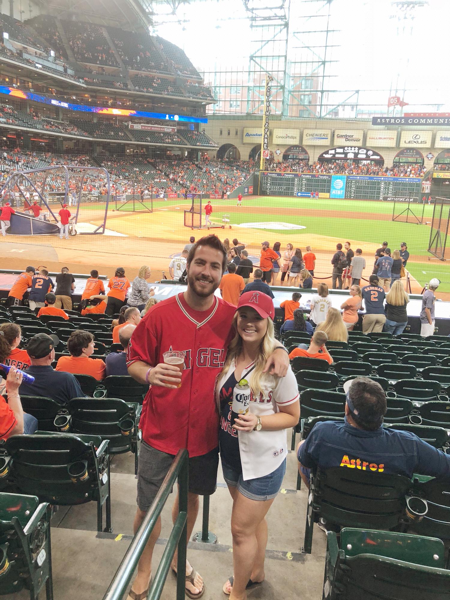 Angels vs. Astros in Houston. Go Halos!