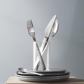 New York Stainless Steel Matte 5-Piece Flatware Set, Service for 1