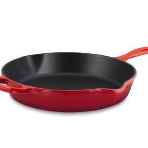 Le Creuset Signature Cast-Iron Deep Skillet, 12", Red