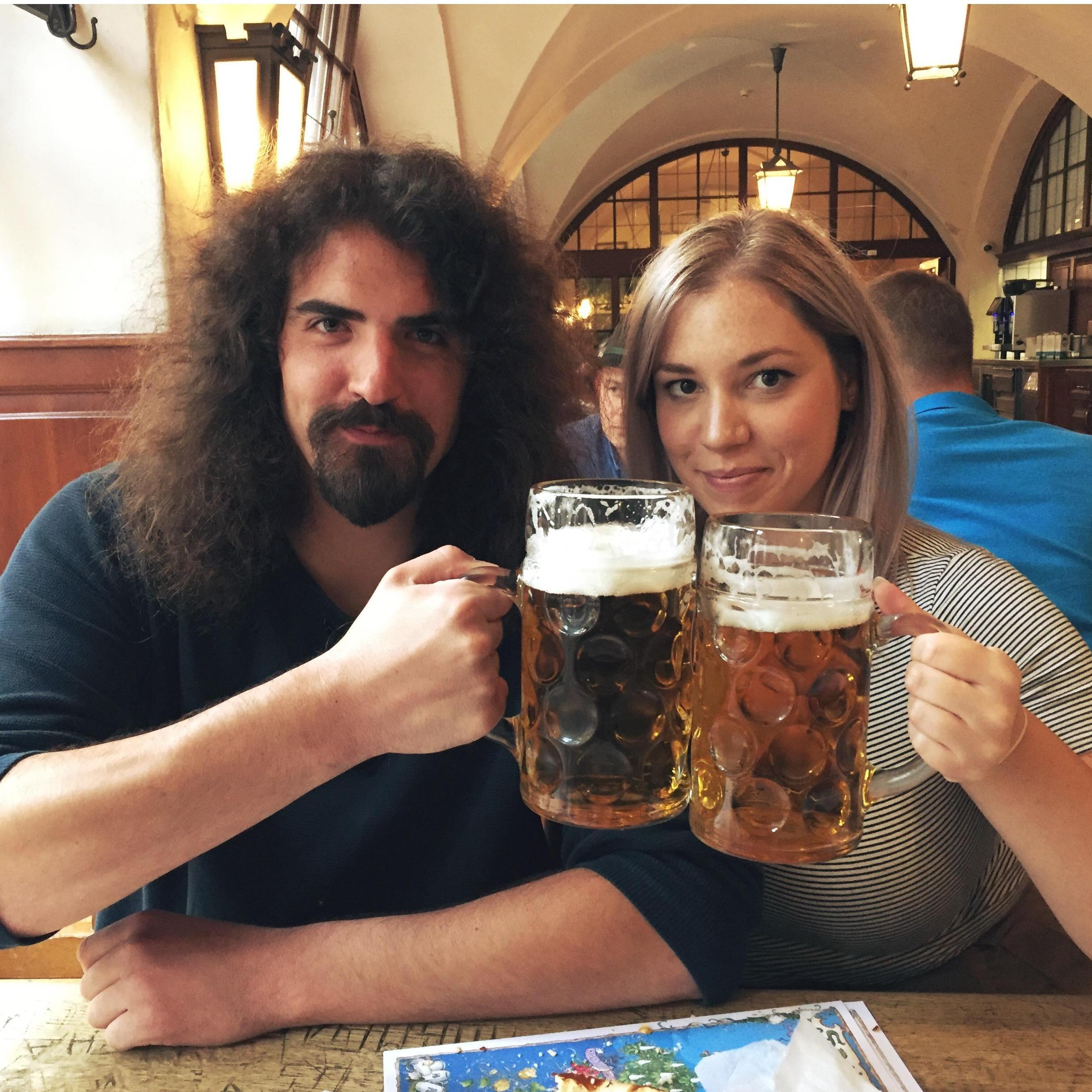 In Germany celebrating Oktoberfest!