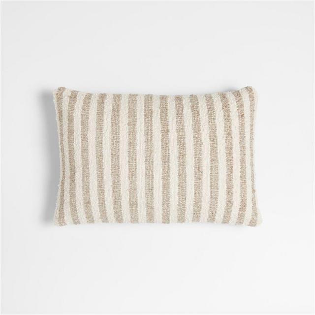 Pansy 22"x15" Stripe Outdoor Lumbar Pillow by Leanne Ford