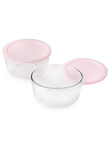 Pyrex Pastel 4 cup round Value Set Pink