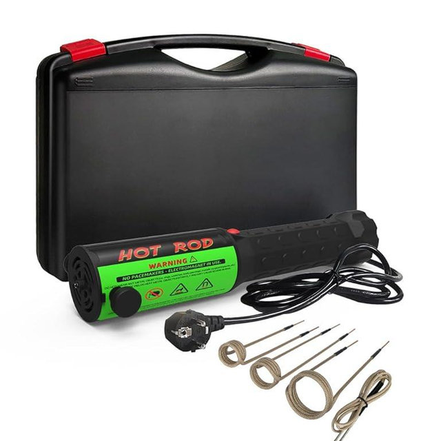 Solary Magnetic Induction Heater Kit, 1100W 110V Induction Heater with 4 Coil for Rusty Screw Removing
