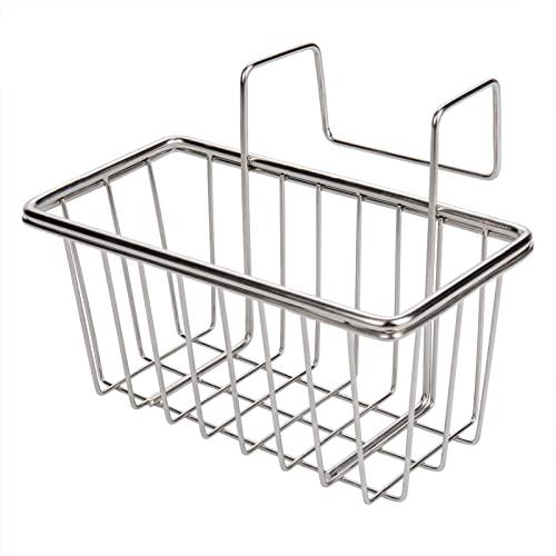 JIANYI Sponge Holder for Kitchen Sink, Sink Caddy, Rust Proof Stainless Steel Brush Soap Dishwashing Liquid Drainer Rack