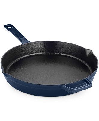 Martha Stewart Collection Blueberry 12" Enameled Cast Iron Fry Pan, Only at Macy's