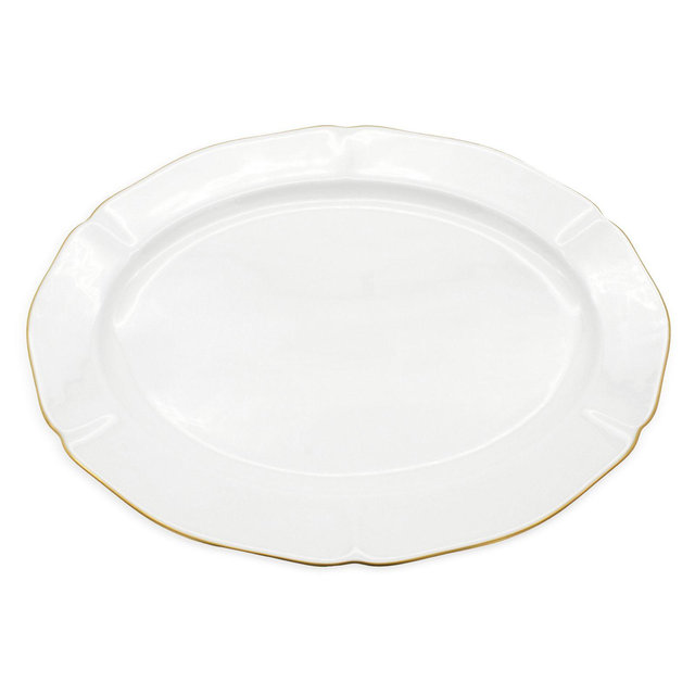 Twig New York Amelie Brushed Gold 14" Oval Platter