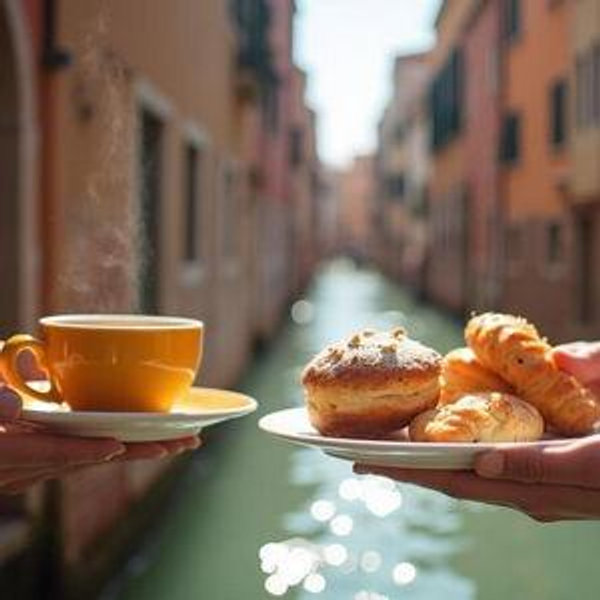 Coffee and Pastries in Tuscany