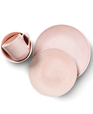 Matisse Pink 16-Pc. Dinnerware Set, Service for 4