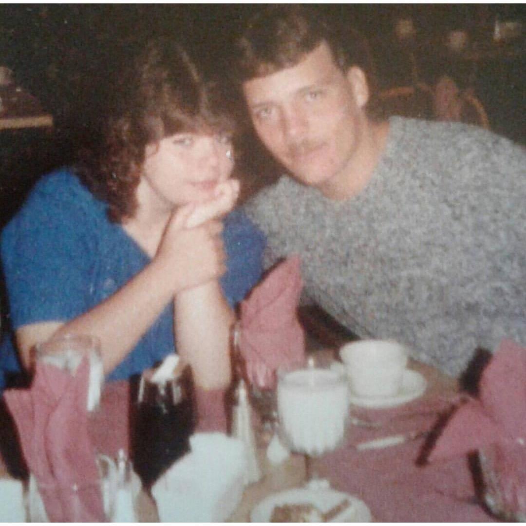The parents of the Bride at ages 18 & 19.
Angela & Mike Gilmore!