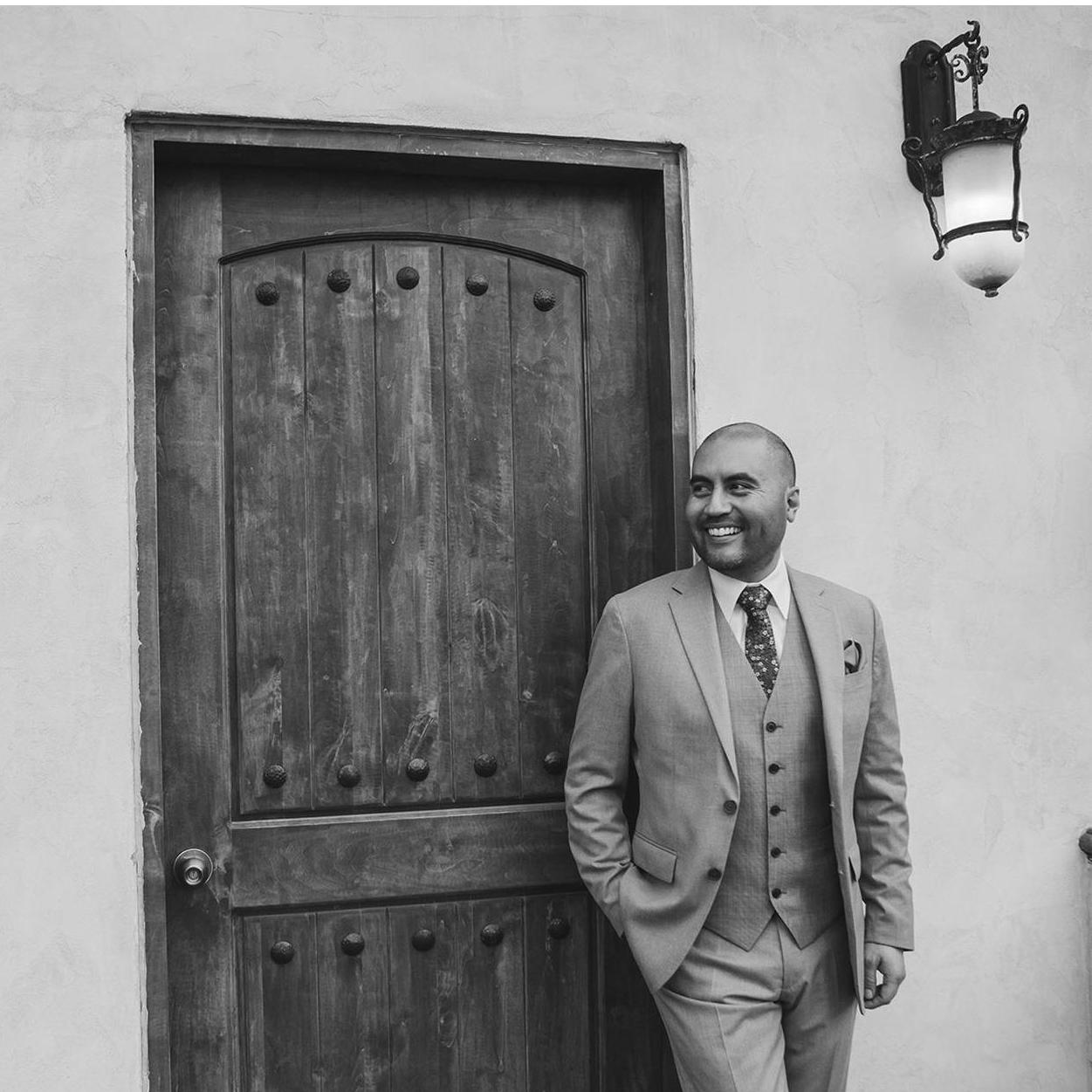Dapper Groom in suit