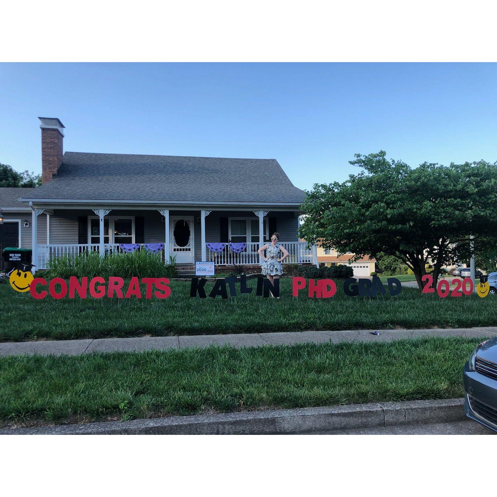 June 2020: Katlin defends her dissertation