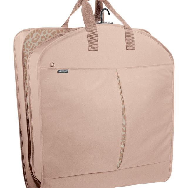 Wally Bags52-inch Garment Bag with Accessory Pockets and Animal Print Pattern