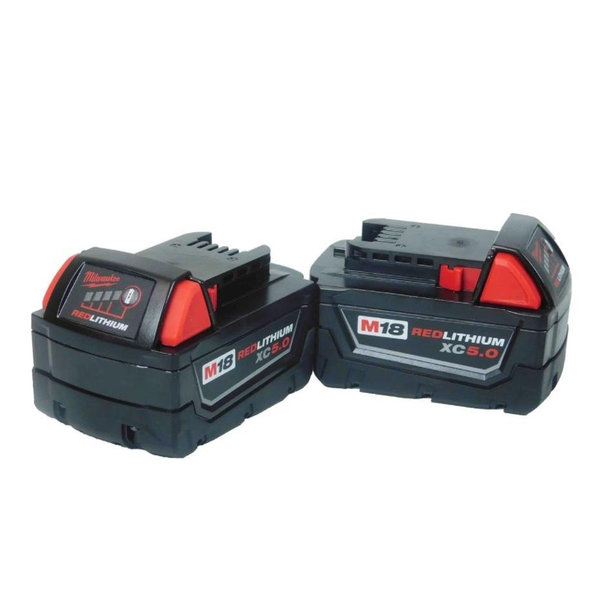 Milwaukee 48-11-1852 M18 REDLITHIUM XC 5 Ah Lithium-Ion Extended Capacity Battery (2-Pack)