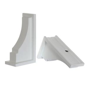 Fairfield Decorative Brackets in White (2-Pack)