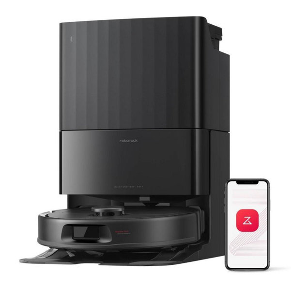 Roborock QR 598 Cordless Robot Vacuum and Mop 6.5" Cleaning Path Black