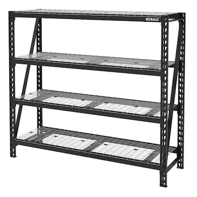 Kobalt  84-in W x 24-in D x 84-in H 4-Tier Heavy Duty Steel Utility Shelving Unit