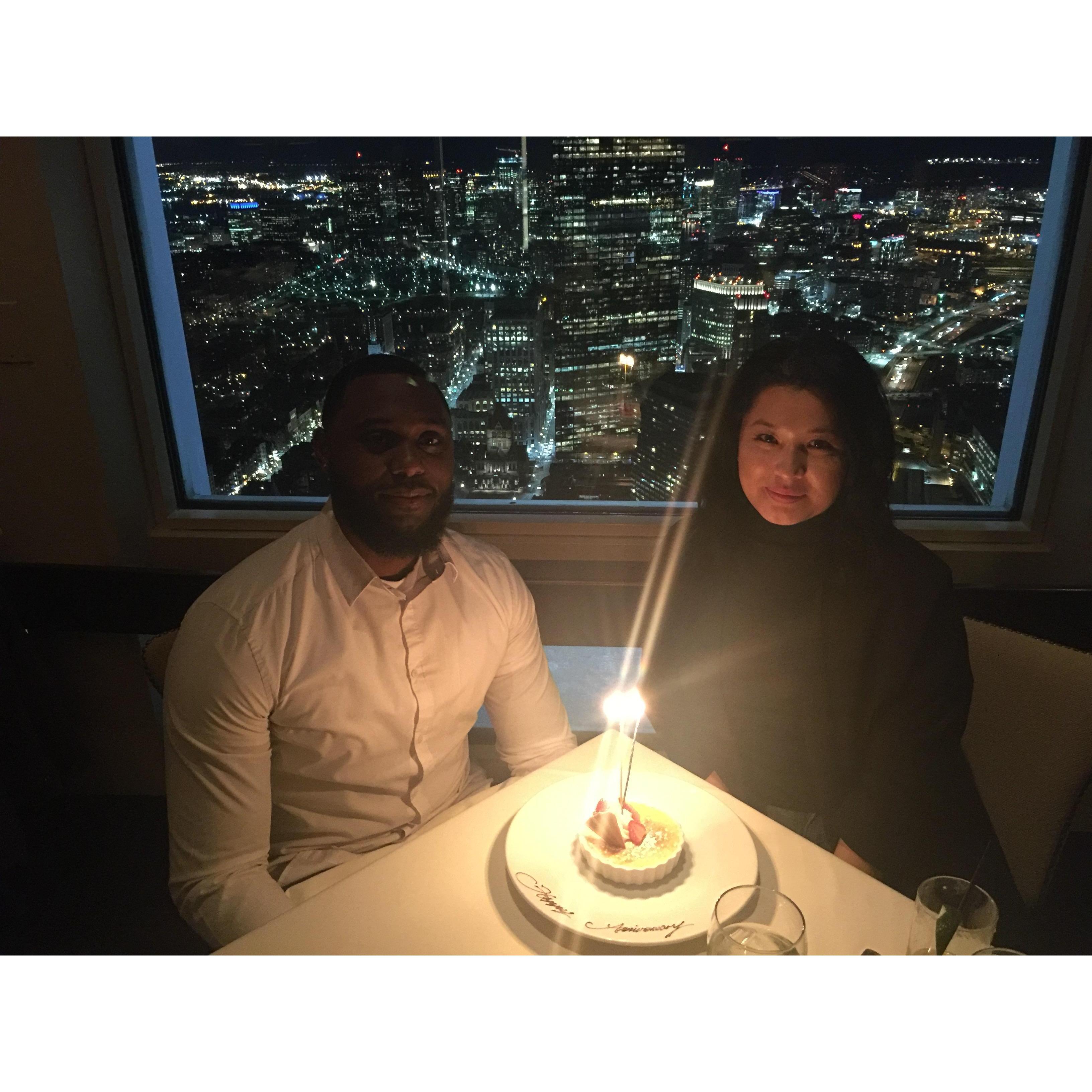 First year anniversary in Boston🤗
