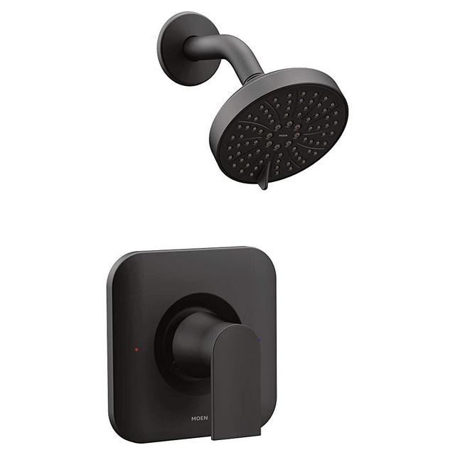 Moen T2472EPBL Genta LX Posi-Temp Pressure Balancing Eco-Performance Modern Shower Only Trim Valve Required, Matte Black