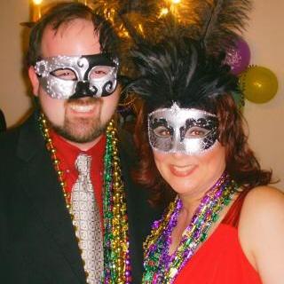 Mardi Gras masquerade birthday party.