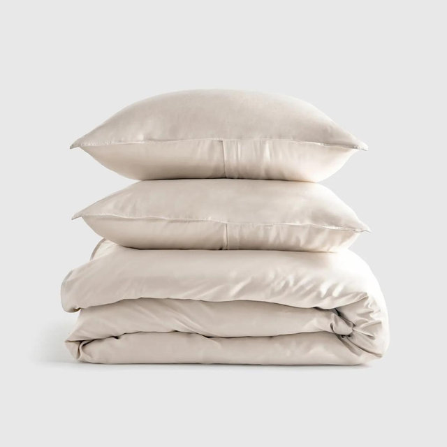 Bamboo Duvet Cover Set - Sand, King/Cal King