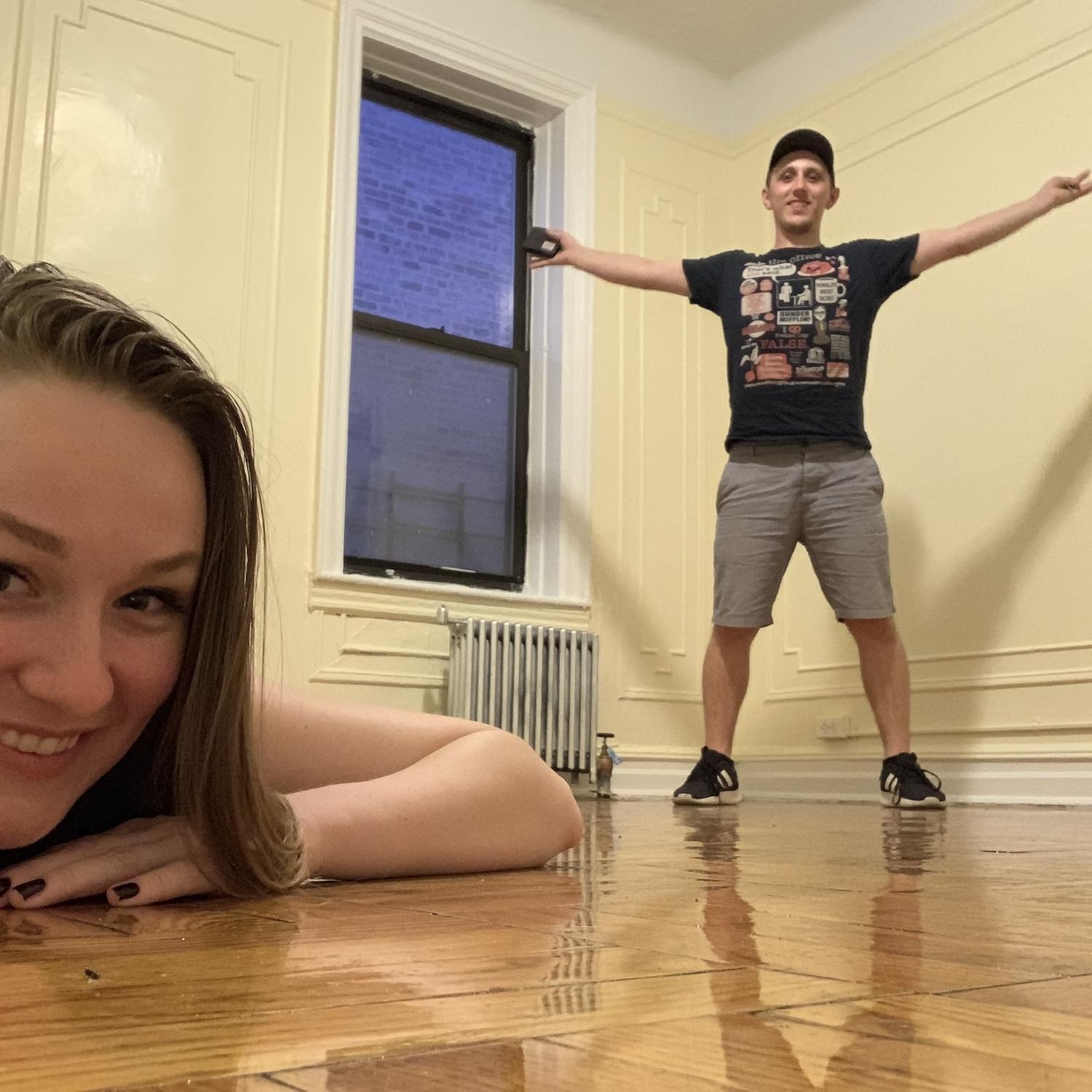 Our first night in our apartment! 2019