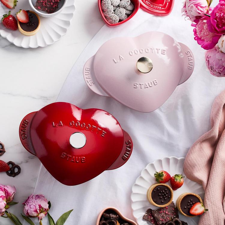 Staub, Ceramic 3-Piece Assorted Mini Heart Cocotte Set | Zola