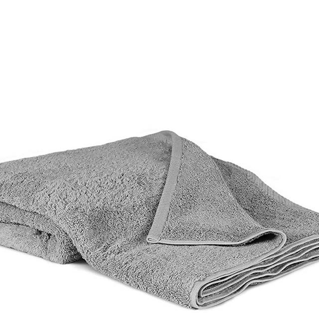 Chakir Turkish Linens 100% Cotton Premium Turkish Towels for Bathroom | 40'' x 80'' (1-Piece Oversized Bath Sheet, Gray)