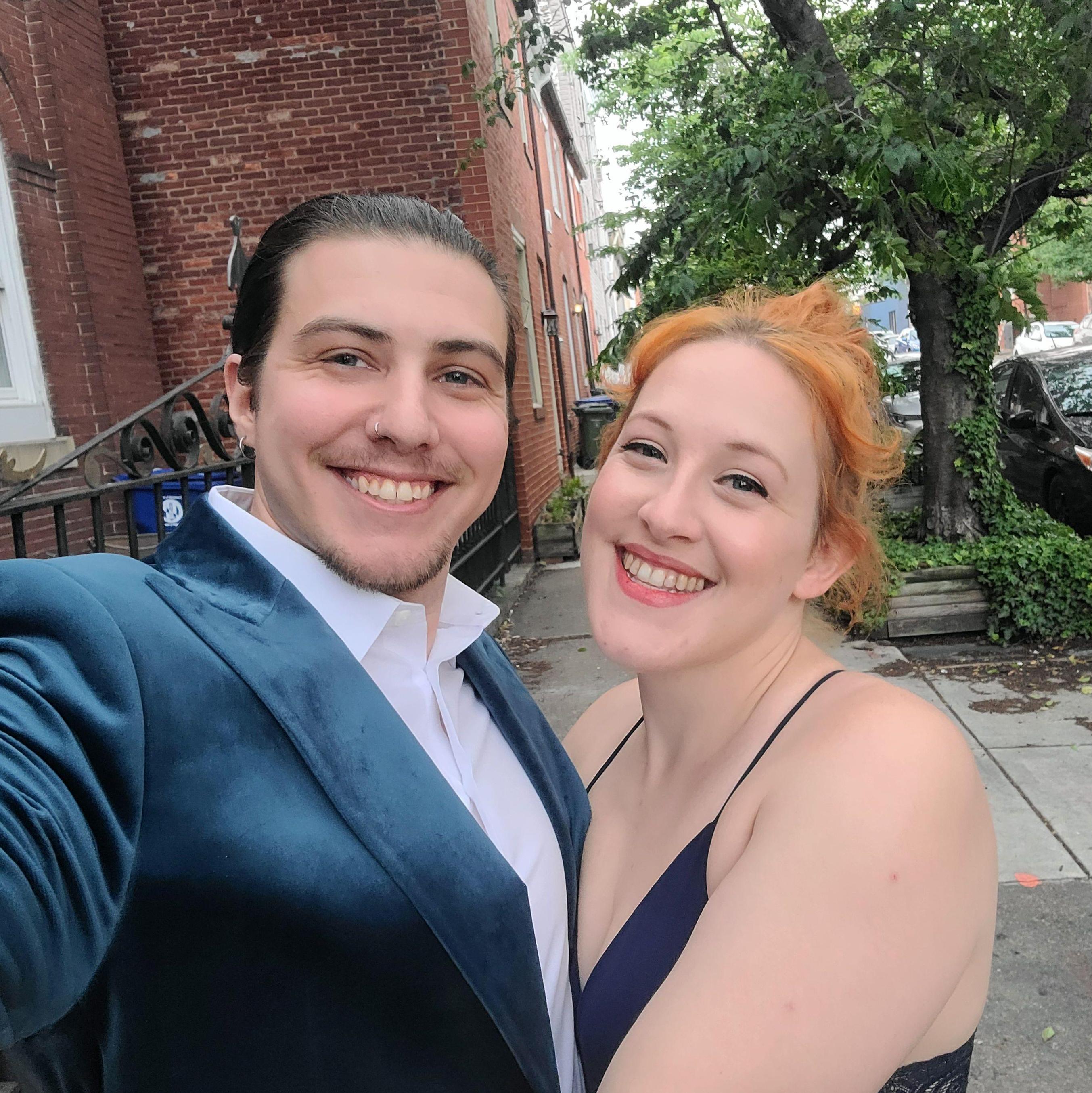 June 06, 2023: One last selfie just before "a fancy dinner with friends"