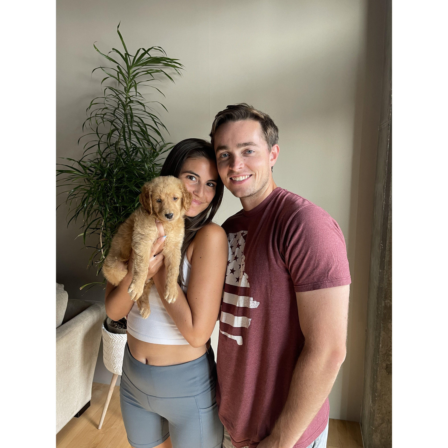 2021. Moved in together and adopted our first baby, Lola!