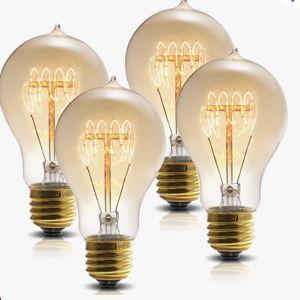 Set of 4 Edison Light Bulbs, Warm White