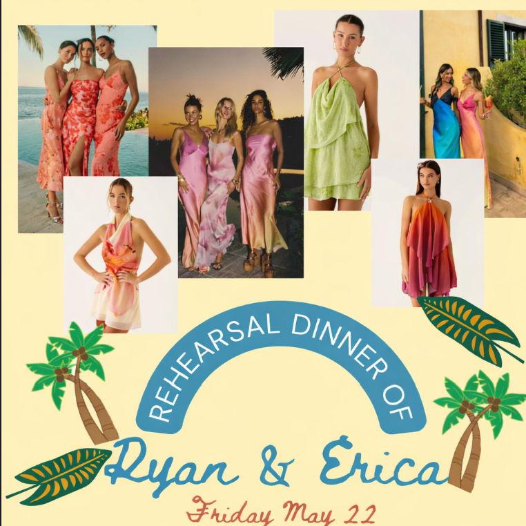 Rehearsal Night Dress Inspiration for the ladies!