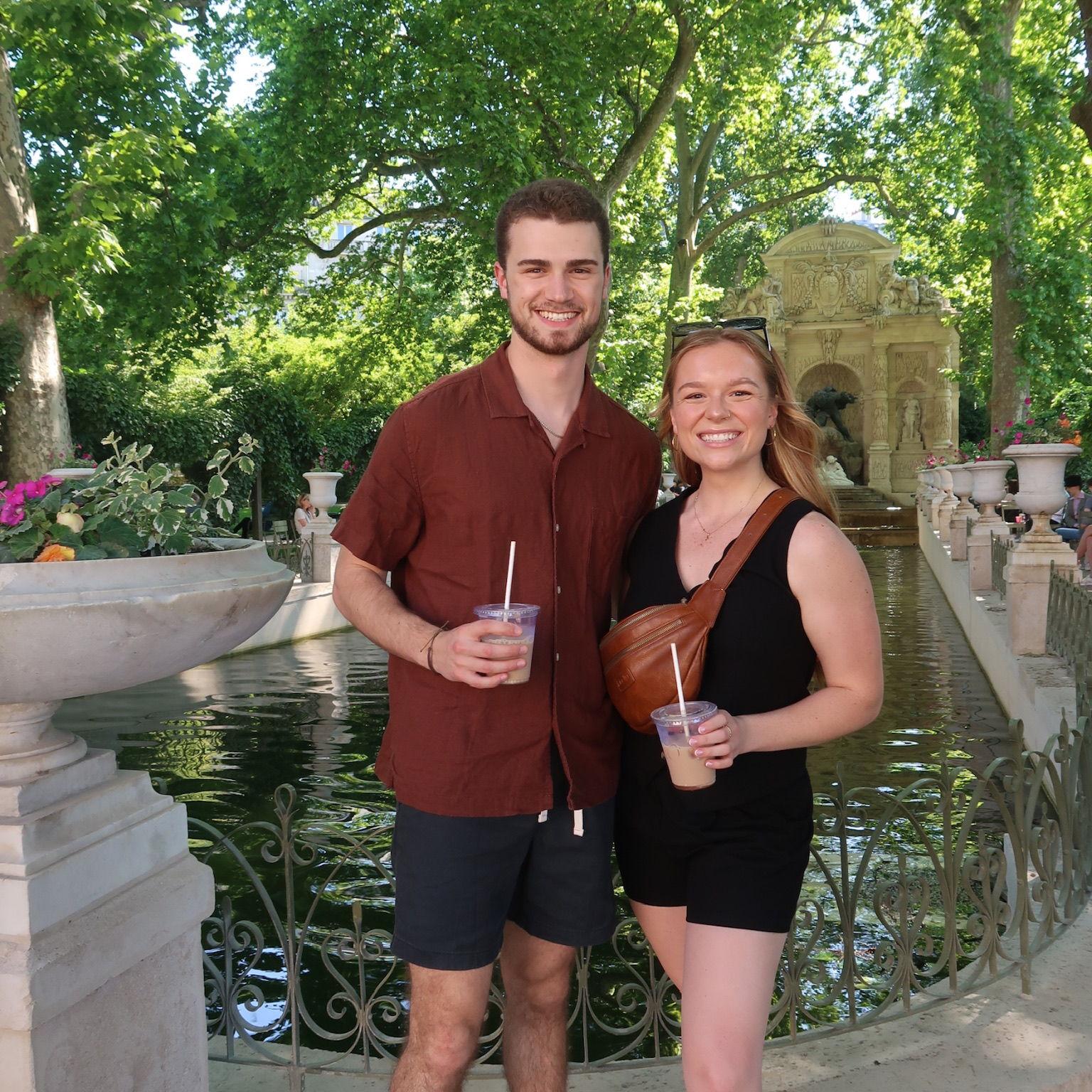 Our first morning in Paris! Extremely jet lagged but at least we got to enjoy some iced coffee (the only one we could find in Europe) and beautiful sights.