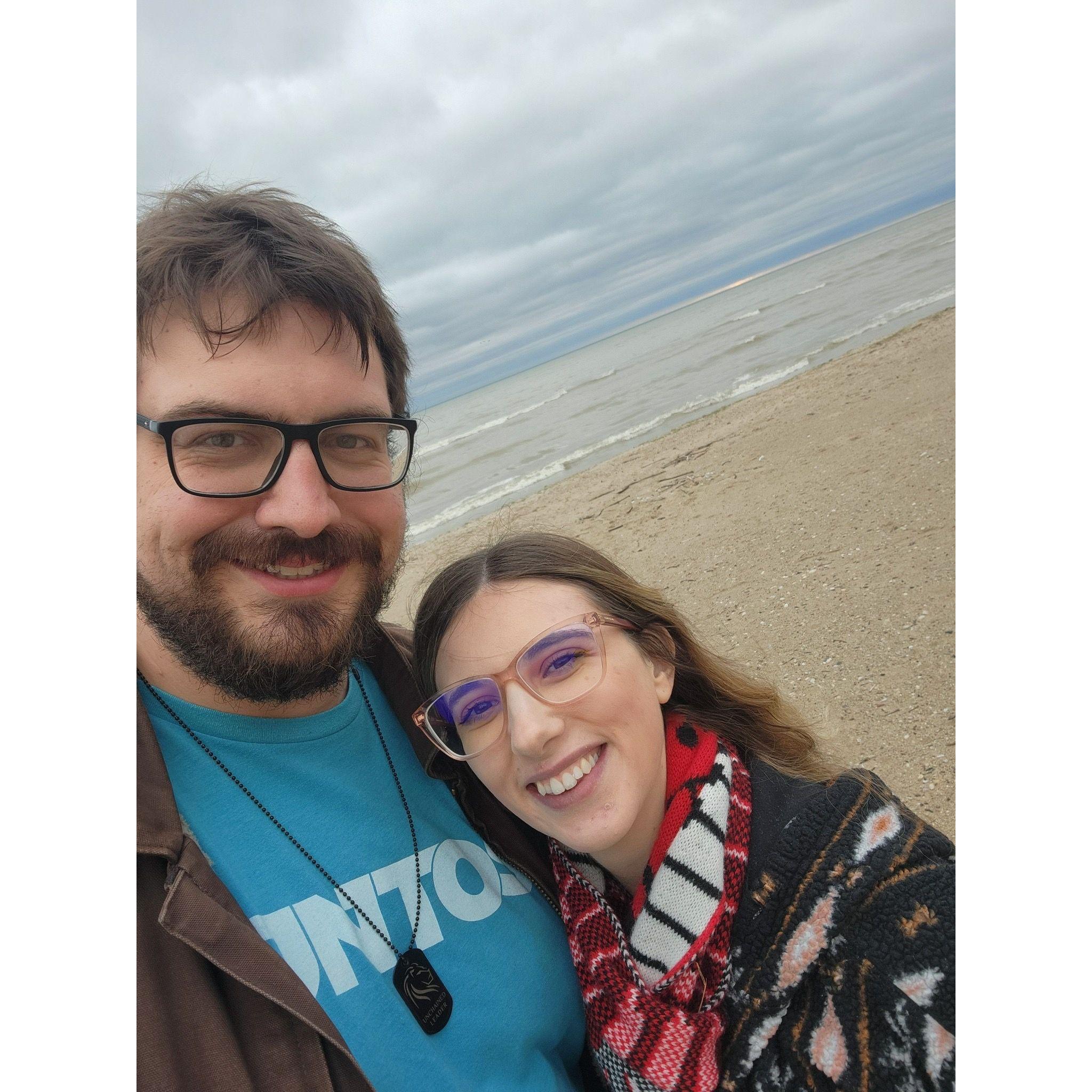 Our 1st picture together from our second date, December 2024!