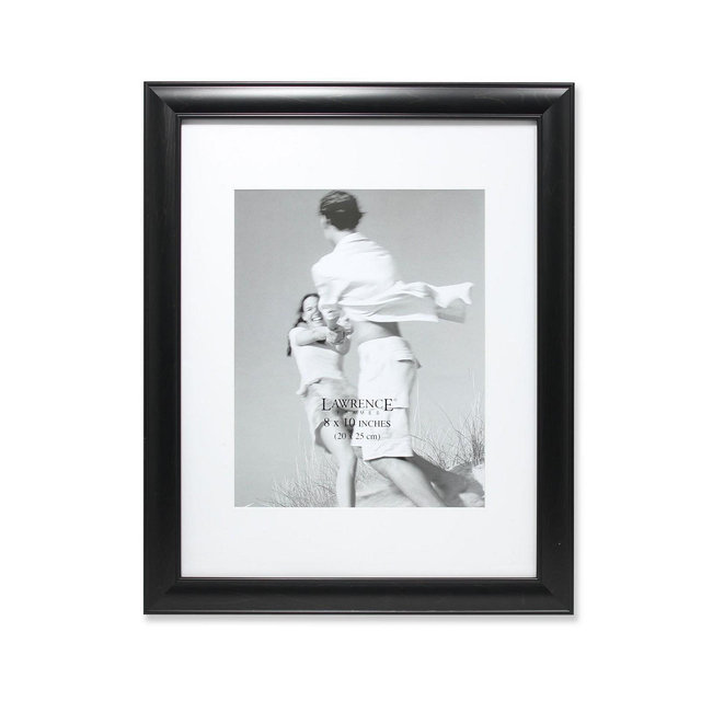 Lawrence Frames Black Gallery Frame Matted To 8x10 - 11" x 14"