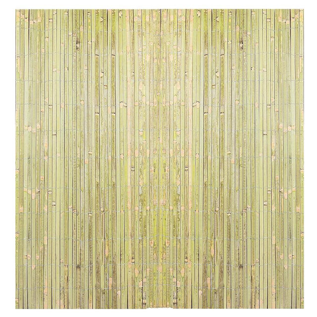 Sprigra Bamboo Slat Fence 6ft x 13ft, Natural Split Bamboo Fencing, Privacy Screen 6 Feet High Outdoor, Privacy Fence for Garden, Divider, Balcony, Pool