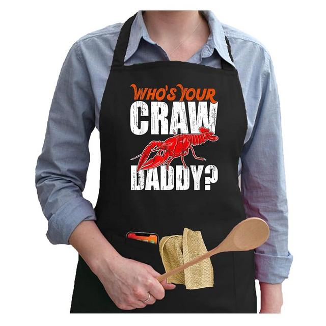APASIN Funny Cooking Apron for Dad, Grilling apron for men with 2 large pockets, Adjustable neck strap, Gift for Dad, Father