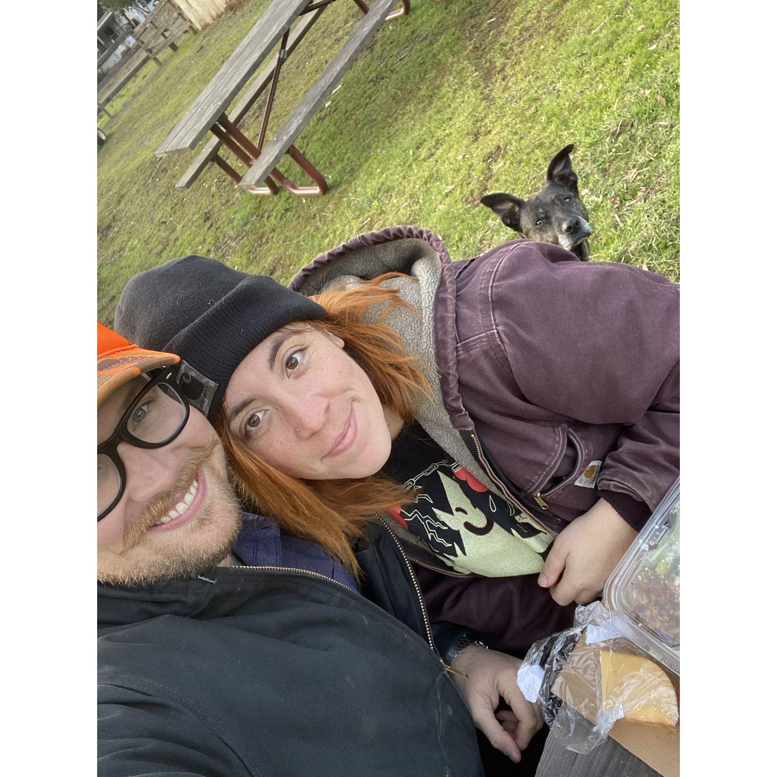 Right after we got engaged. :)