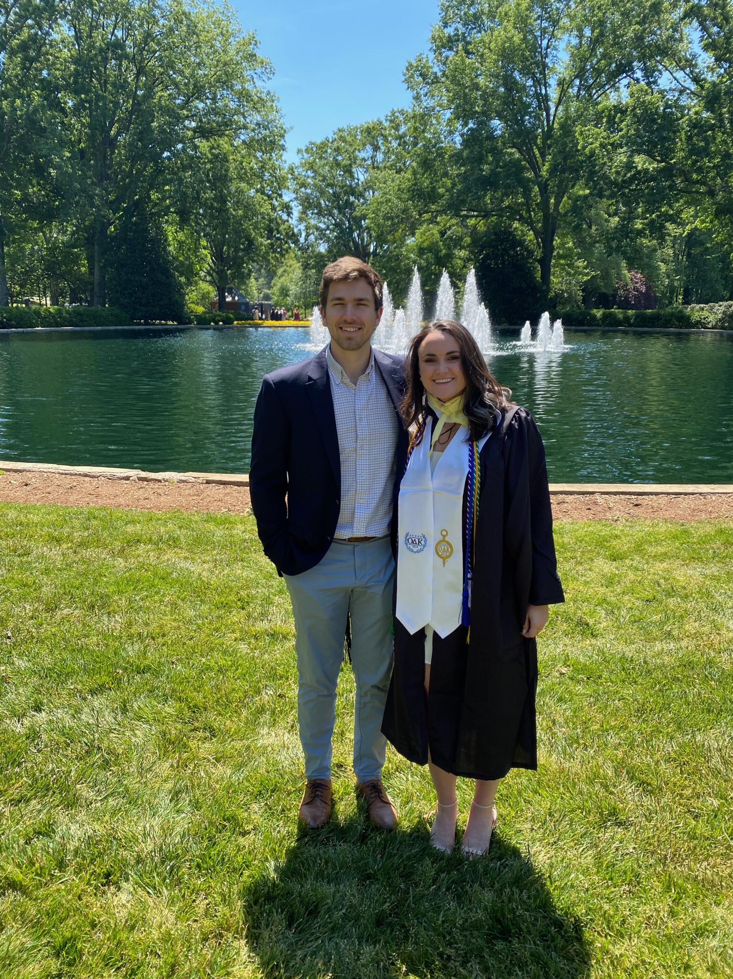 Emma’s graduation from Furman University in 2021 (ceremony delayed by one year due to COVID-19)