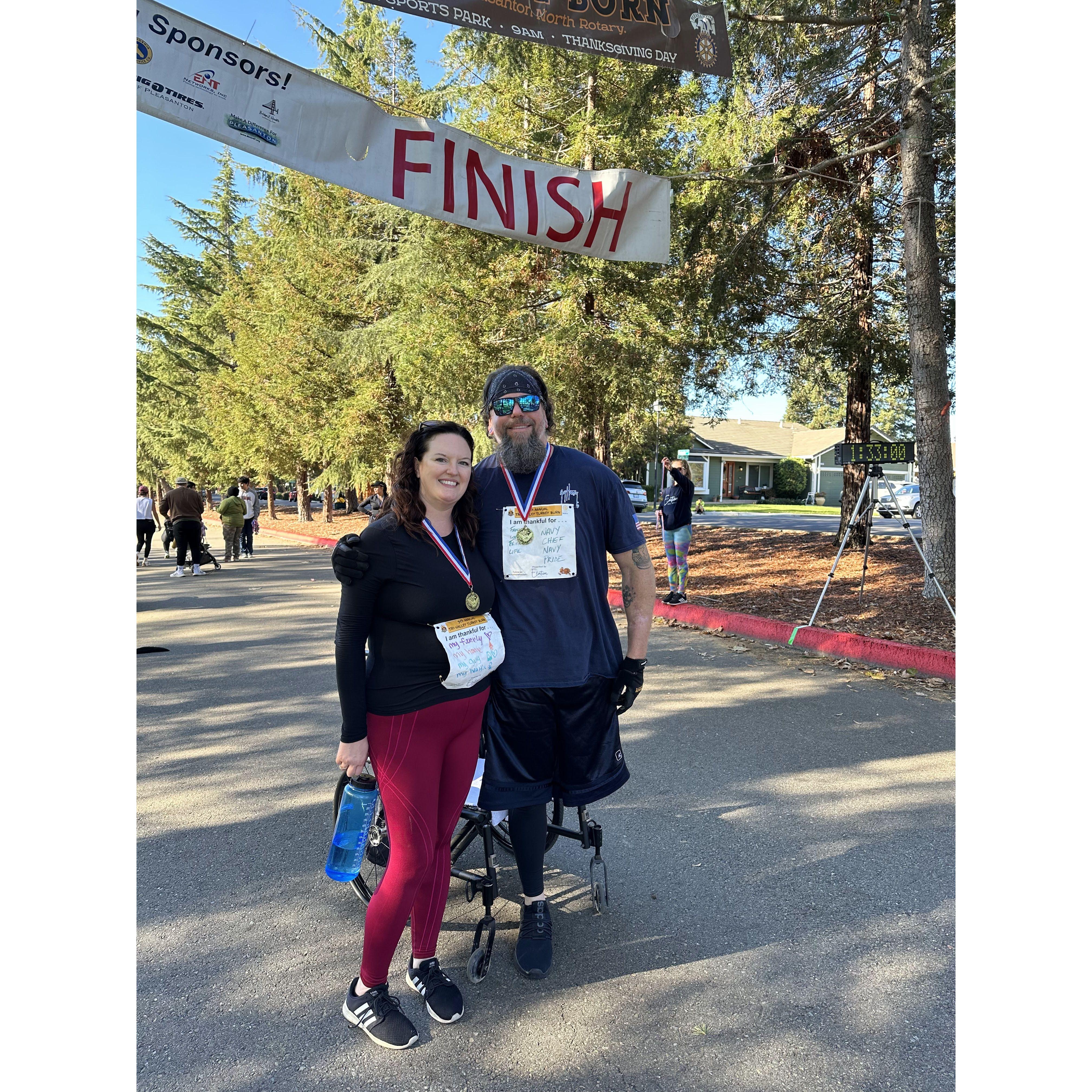 First Thanksgiving started with the Turkey Burn, November 2023