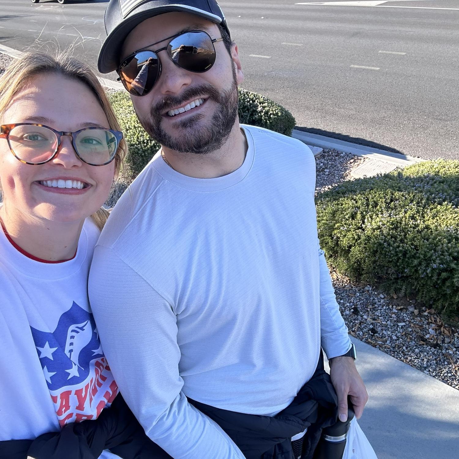 December 28, 2023: On a walk in the suburbs of Las Vegas, NV! Visiting La Familia for the holidays!