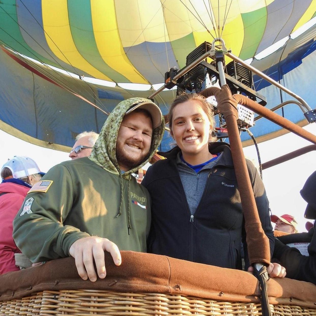 Cooper and Michelle both loved their hot air balloon ride in the Rocky Mountains, but they both did not enjoy having to wake up at 4:30 in the morning to make it to the ride.