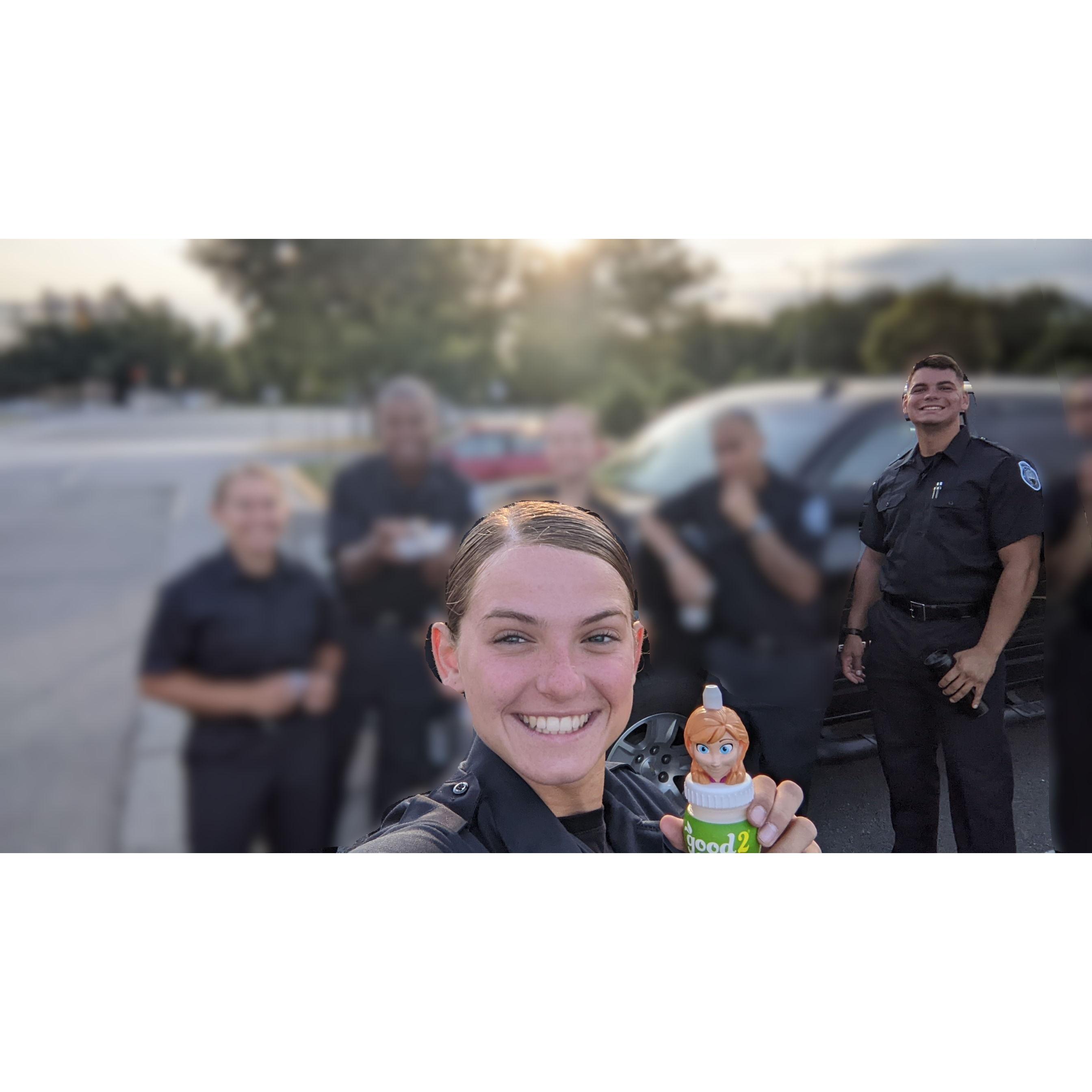 Our first photo together and the first day of the Academy!