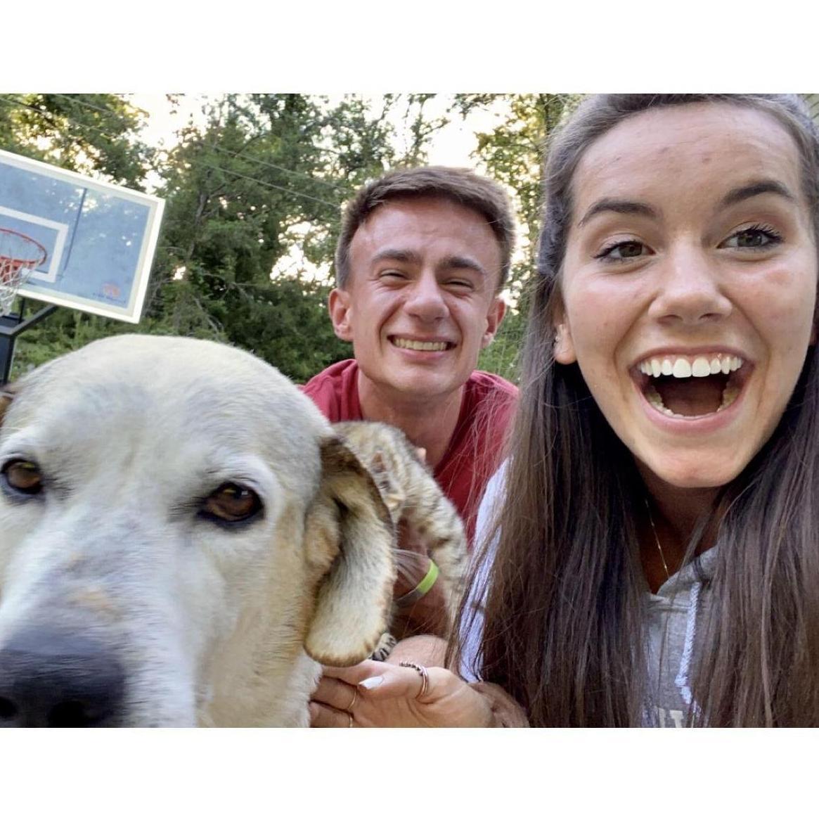 Noelle's first visit to Kirby's house in May 2020.