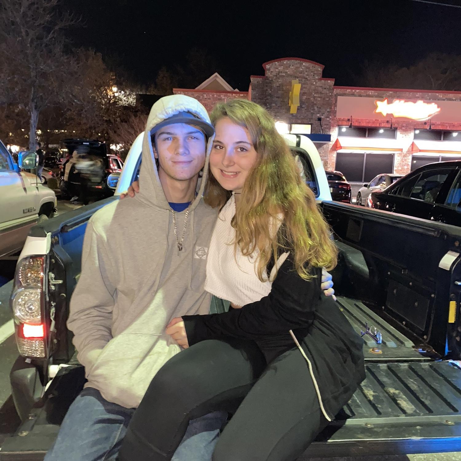 Our first Christmas parade together
