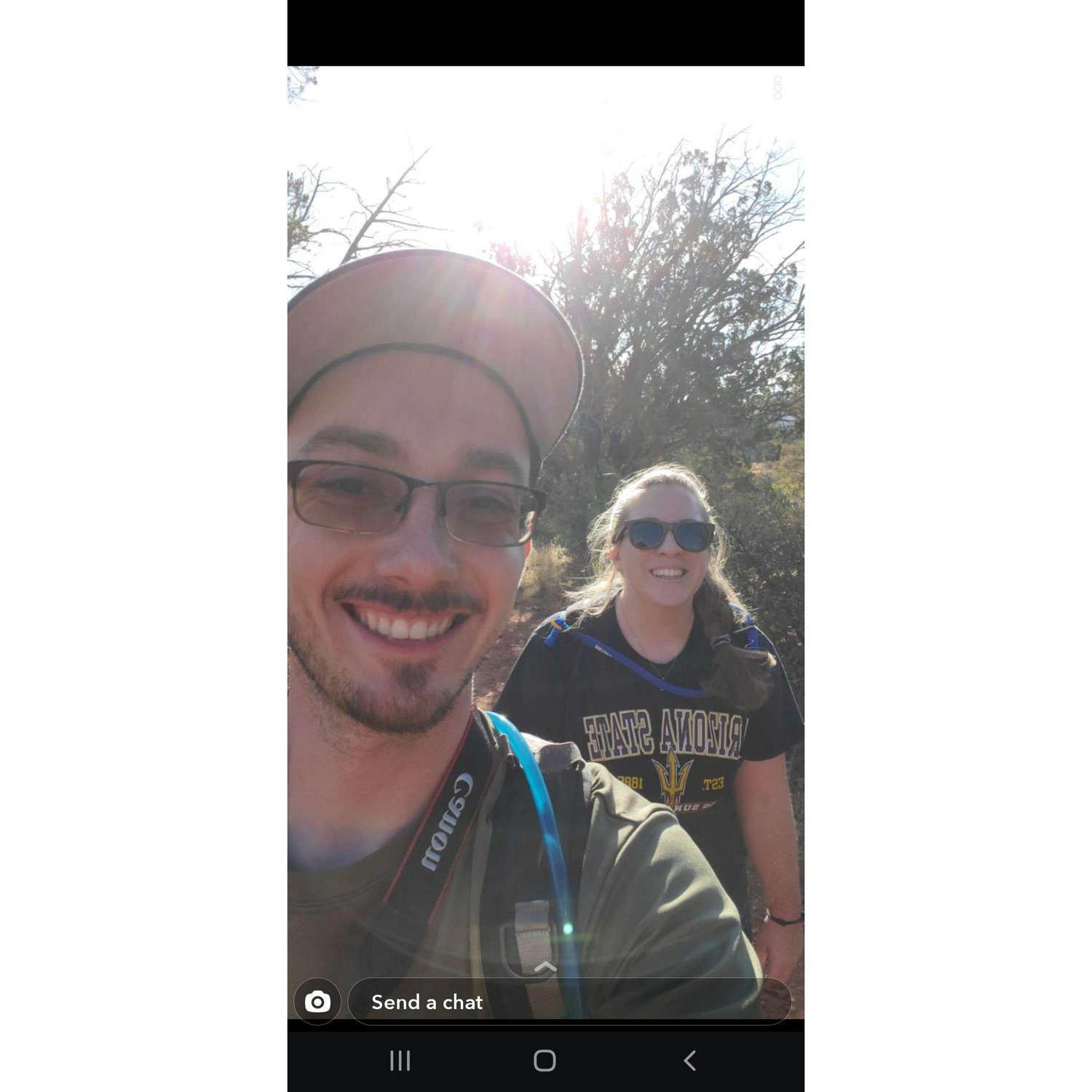 "Hey, smile!"